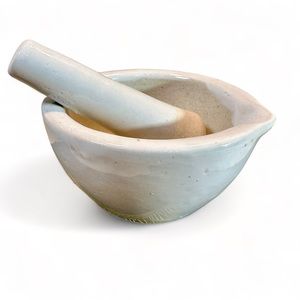 Mortar and Pestle, Stoneware, Pottery spice grinder, Handcrafted, Made i…